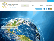 Tablet Screenshot of hellerimmigration.com